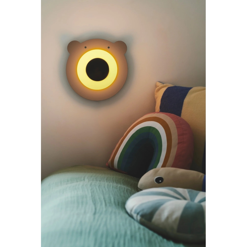 Nordlux - Детский настенный светильник BRUNA BEAR 1xE14/25W/230V медведь