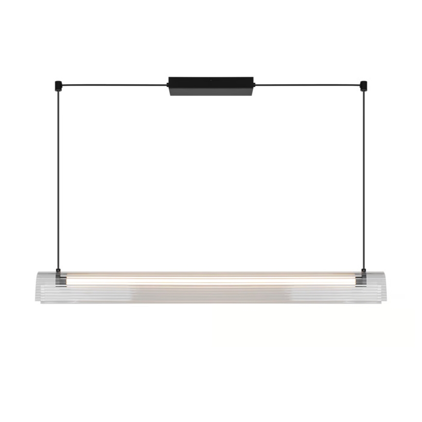 Nordlux - Диммируемая LED-люстра на тросе ALIANI LED/20W/230V 3000K 100 cm черный/прозрачный