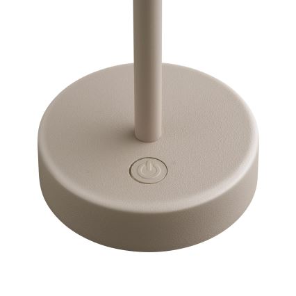 Nordlux - диммируемая аккумуляторная уличная настольная лампа ELLEN LED/2,8W/3,7V 2200 mAh IP44 бежевого цвета