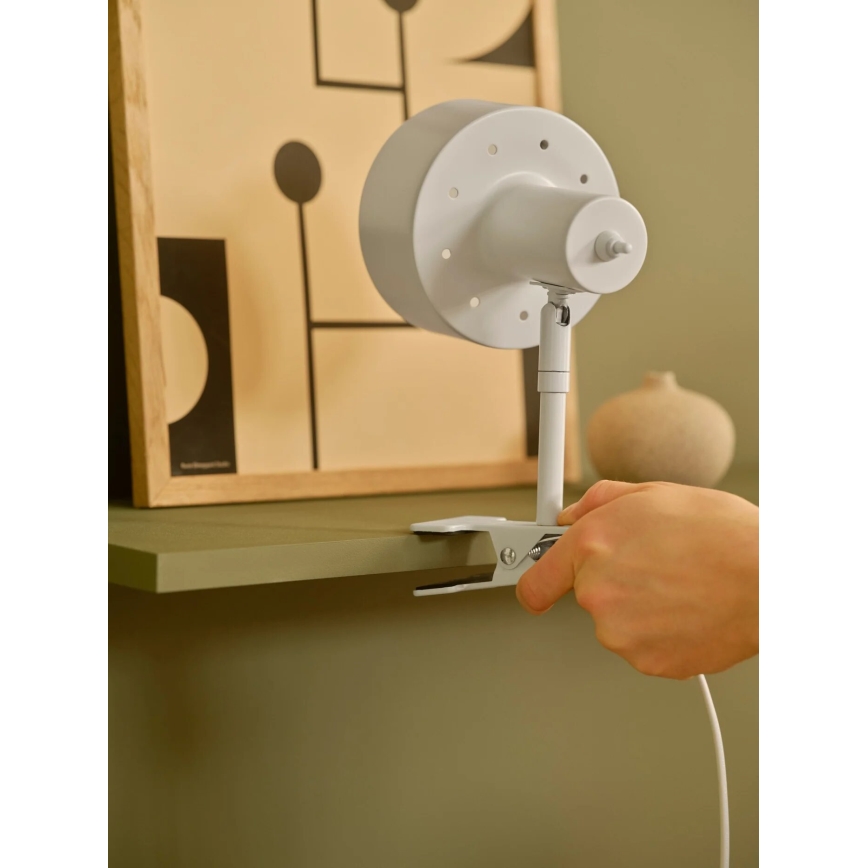 Nordlux - Лампа з затискачем MATIS 1xE27/15W/230V білий