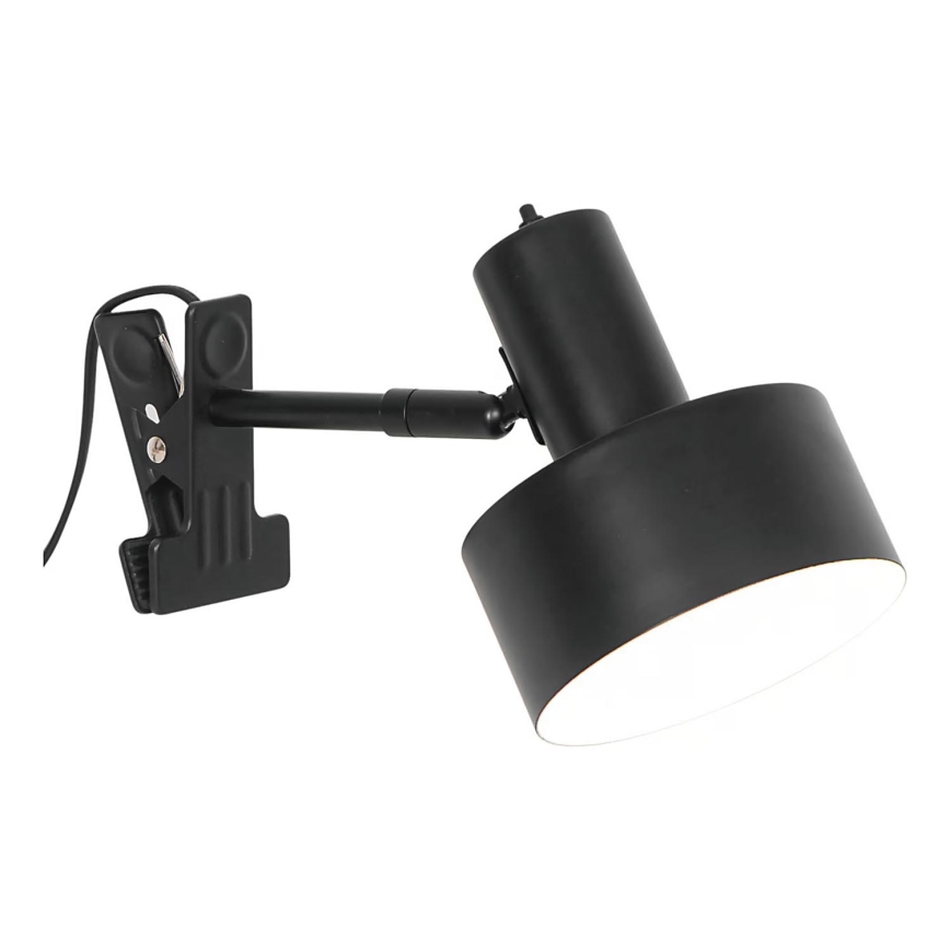 Nordlux - Лампа з затискачем MATIS 1xE27/15W/230V чорний