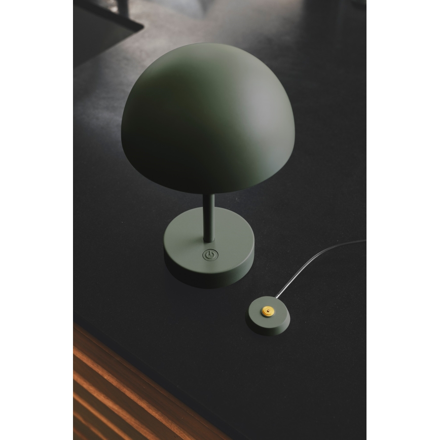 Nordlux - диммируемая перезаряжаемая уличная настольная лампа ELLEN LED/2,8W/3,7V 2200 mAh IP44 зелёная