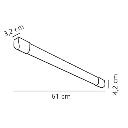 Nordlux - LED Люмінесцентний світильник ARLINGTON LED/10W/230V 61 см