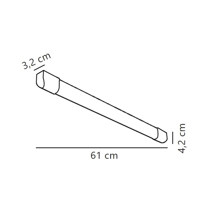 Nordlux - LED Люмінесцентний світильник ARLINGTON LED/10W/230V 61 см