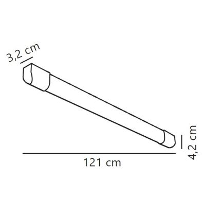 Nordlux - LED Люмінесцентний світильник ARLINGTON LED/18W/230V 121 см