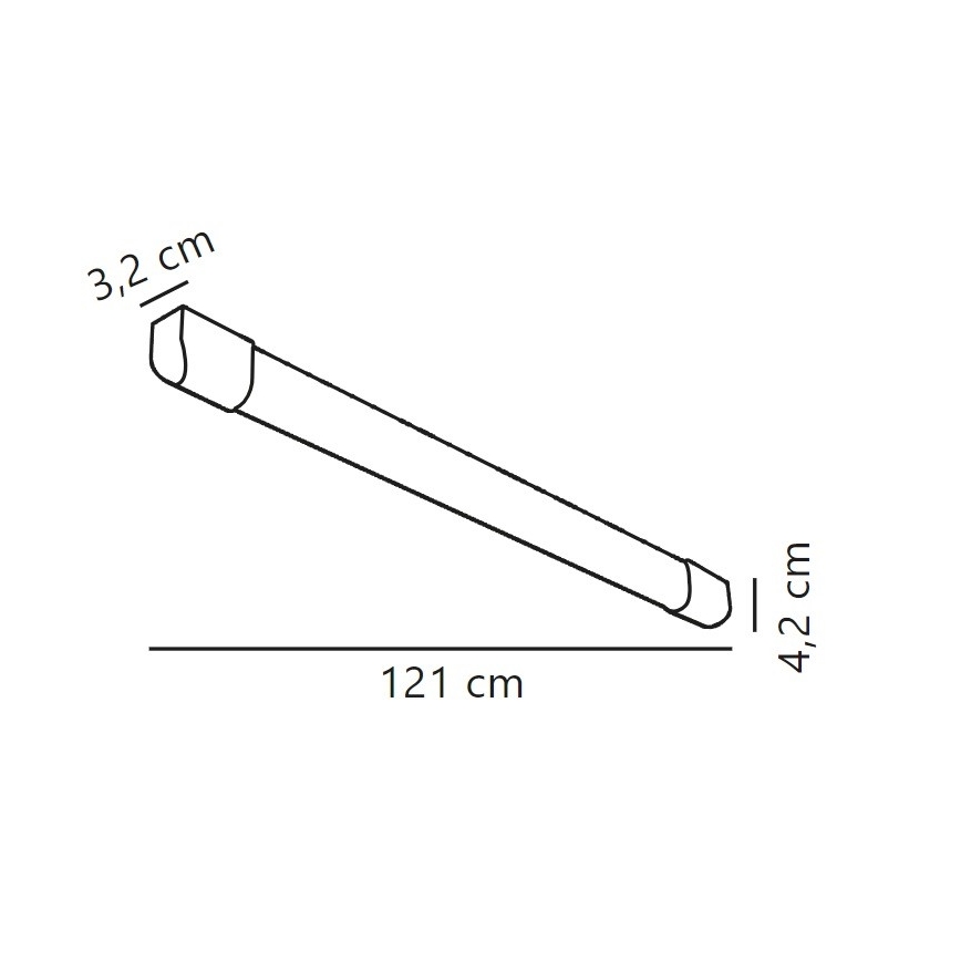 Nordlux - LED Люмінесцентний світильник ARLINGTON LED/18W/230V 121 см