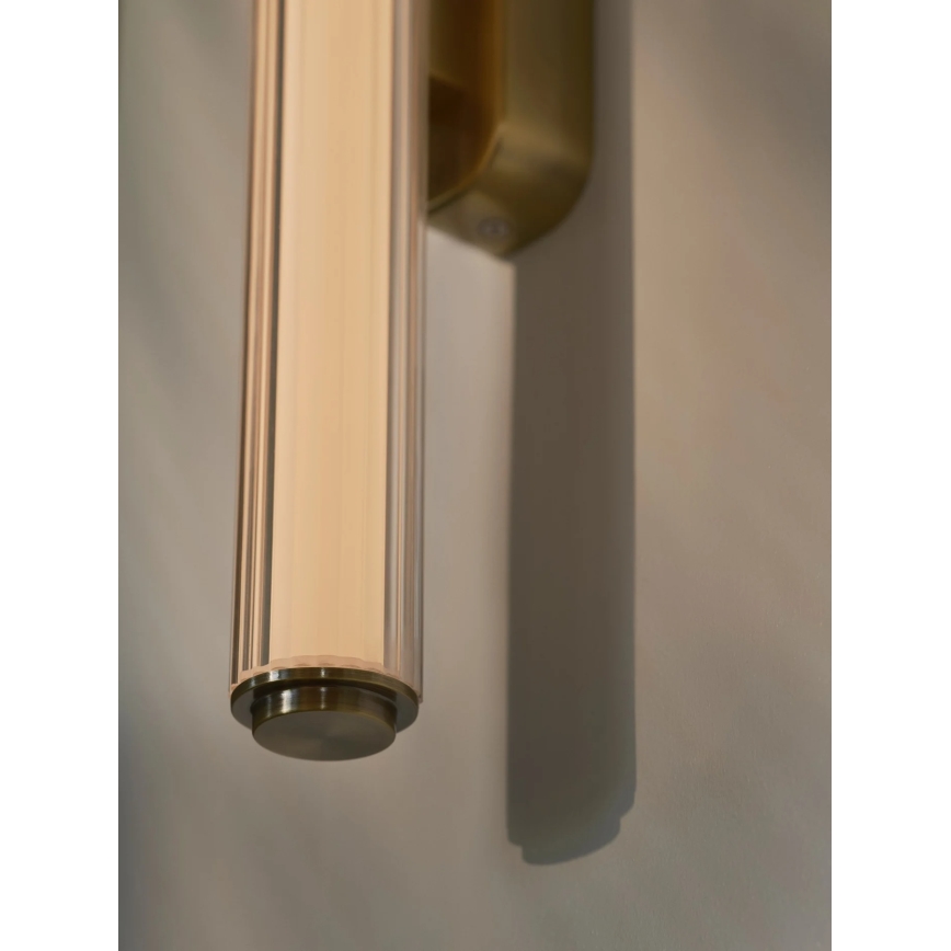 Nordlux - Диммируемый LED настенный светильник для ванной VIRELLE LED/12W/230V 3000/4000K IP44 латунь