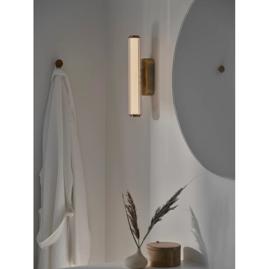 Nordlux - LED з регулюванням яскравості настінний світильник для ванної VIRELLE LED/8W/230V 3000/4000K IP44 латунь
