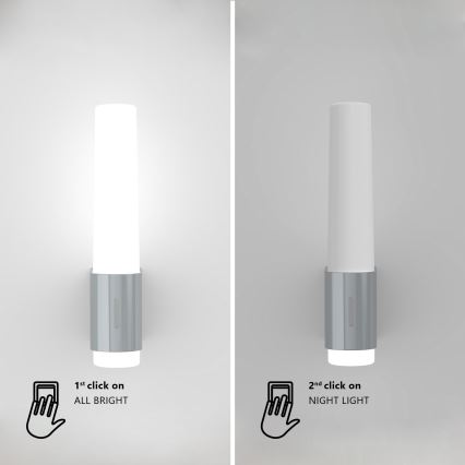 Nordlux - LED Настінний світильник з регулюванням яскравості для ванної кімнати HELVA LED/6,8W/230V IP44 CRI 90 білий