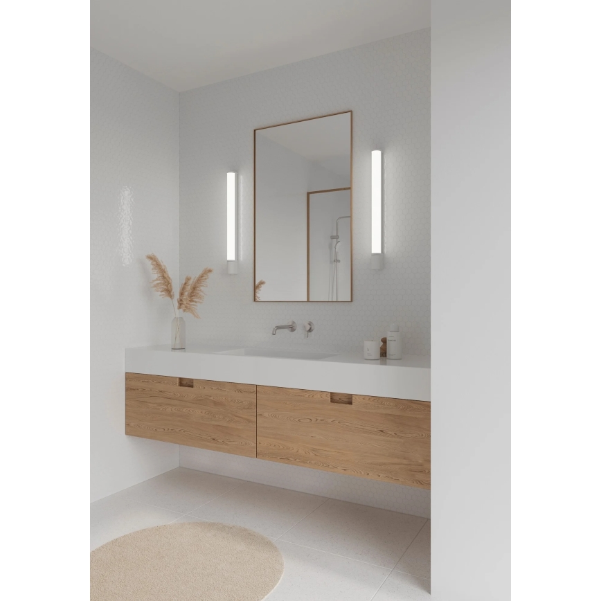 Nordlux - LED-освітлення дзеркала для ванної з розеткою MALAIKA LED/15W/230V IP44 68,4 см білий