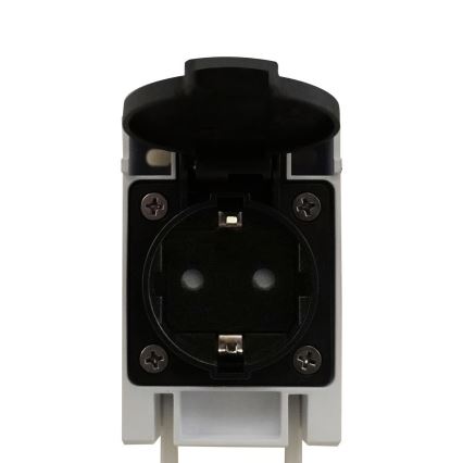 Nordlux - LED-освітлення для дзеркала у ванній з розеткою MALAIKA LED/15W/230V IP44 68,4cm чорне
