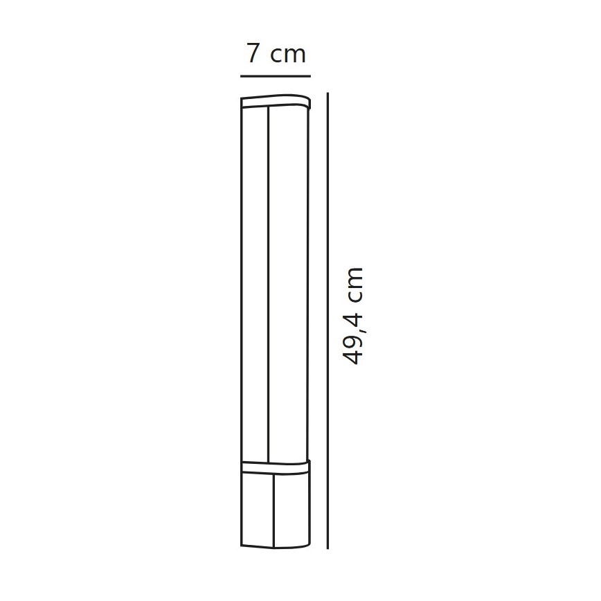 Nordlux - LED Підсвітка для дзеркала для ванної MALAIKA LED/6W/230V 3000K IP44 чорний