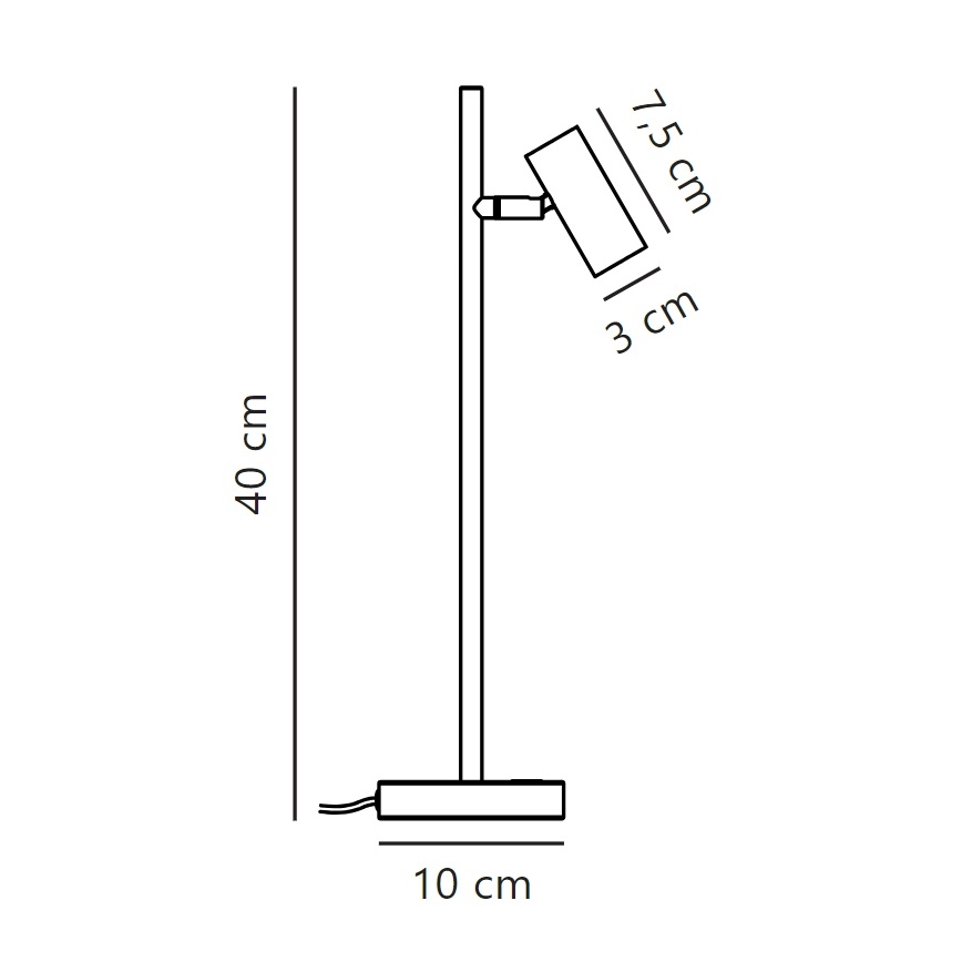 Nordlux - Світлодіодна регульована настільна лампа OMARI LED/3,2W/230V біла