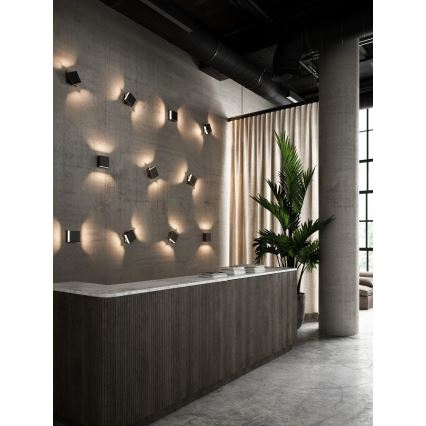 Nordlux - LED димований зовнішній настінний світильник TURN LED/13,8W/230V IP54 чорний