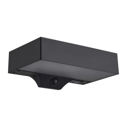 Nordlux - Світильник на сонячних батареях з LED і сенсором MONAY LED/5W/5V 3000K IP44 2000 mAh чорний