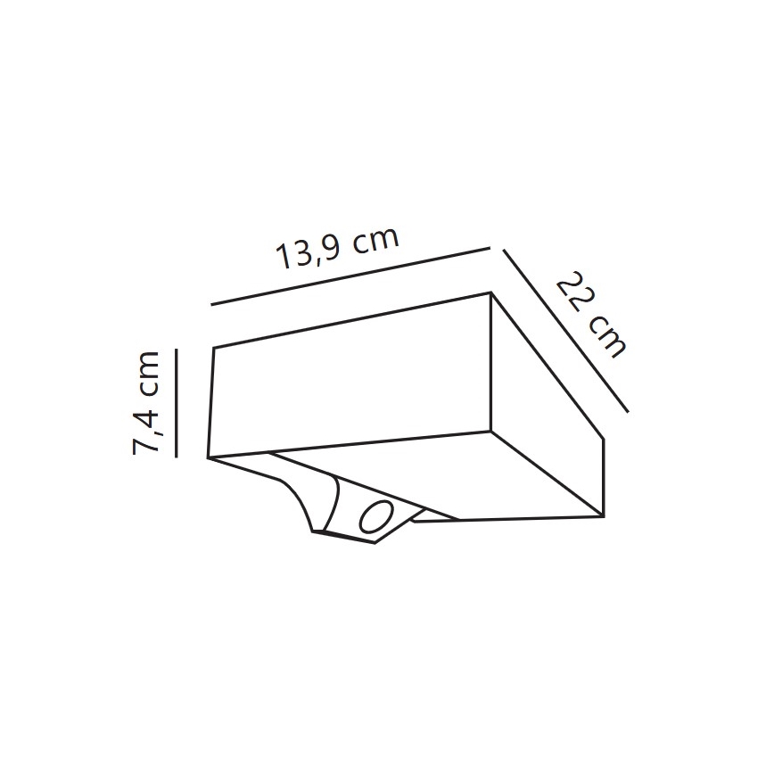Nordlux - Світильник на сонячних батареях з LED і сенсором MONAY LED/5W/5V 3000K IP44 2000 mAh чорний