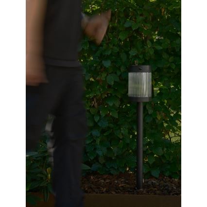 Nordlux - LED сонячна лампа COUPAR LED/3,2 Вт/5 В 3000 К IP44 чорна 1800 мА·год
