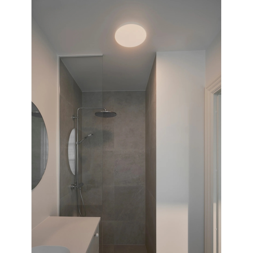 Nordlux - світлодіодний стельовий світильник для ванної з регульованою яскравістю SERENOVA LED/10/15W/230V 3000/4000/5700K діам. 28 см IP65 білий