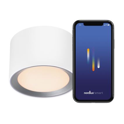 Nordlux - Точковий LED світильник з регулюванням яскравості для ванної кімнати LANDON SMART LED/8W/230V 2700-6500K IP44 білий