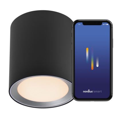 Nordlux - LED точковий світильник з регулюванням яскравості для ванної кімнати LANDON SMART LED/8W/230V 2700-6500K IP44 чорний
