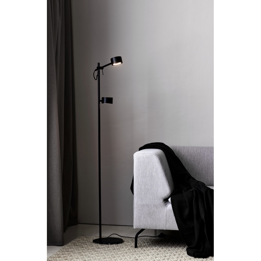 Nordlux - LED Торшер з регулюванням яскравості CLYDE 2xLED/4W/230V