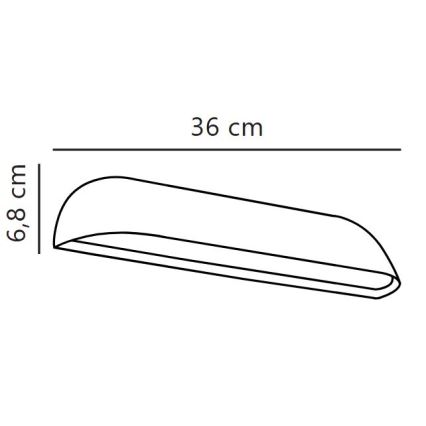 Nordlux - LED уличный настенный светильник FRONT LED/11W/230V IP44