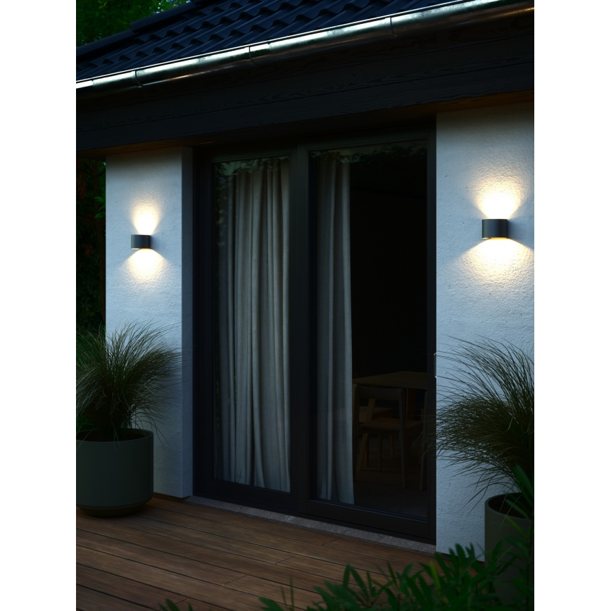 Nordlux - LED уличный настенный светильник MILDA LED/4,9W/230V IP44 антрацит