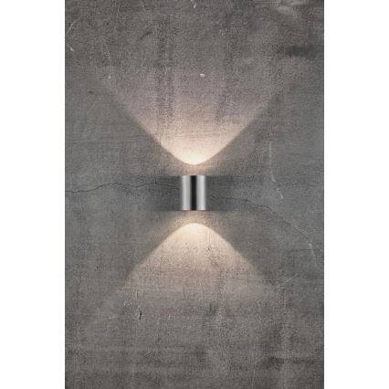Nordlux - LED уличный настенный светильник CANTO 2xLED/6W/230V IP44 из нержавеющей стали