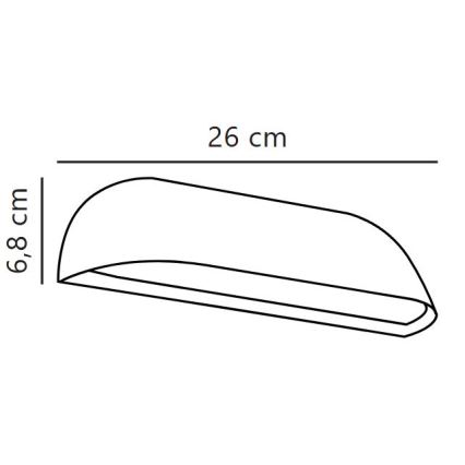 Nordlux - LED уличный настенный светильник FRONT LED/9,5W/230V IP44