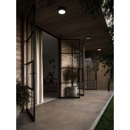 Nordlux - LED Вуличний настінний світильник з регулюванням яскравості AVA SMART LED/9,5W/230V 2700K IP54 чорний