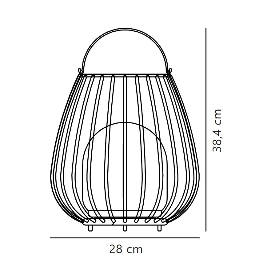 Nordlux - Світильник переносний зовнішній світлодіодний димований JIM TO-GO LED/3W/3,7V IP54 5000 mAh чорний