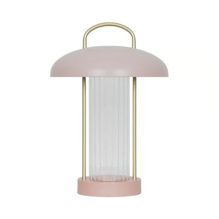 Nordlux - Світлодіодна регульована акумуляторна сенсорна настільна лампа MIRANO LED/3W/3,7V рожева