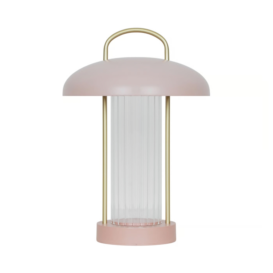 Nordlux - Світлодіодна регульована акумуляторна сенсорна настільна лампа MIRANO LED/3W/3,7V рожева