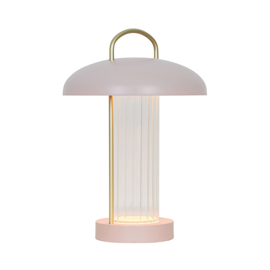 Nordlux - Світлодіодна регульована акумуляторна сенсорна настільна лампа MIRANO LED/3W/3,7V рожева