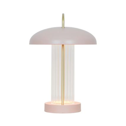 Nordlux - Світлодіодна регульована акумуляторна сенсорна настільна лампа MIRANO LED/3W/3,7V рожева