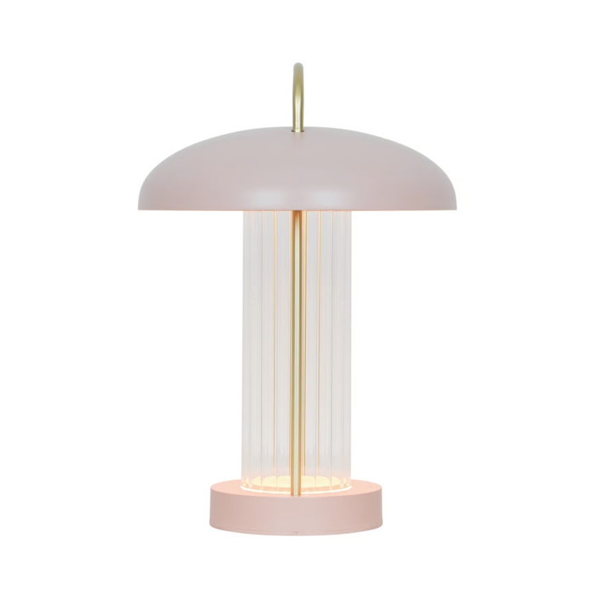 Nordlux - Світлодіодна регульована акумуляторна сенсорна настільна лампа MIRANO LED/3W/3,7V рожева