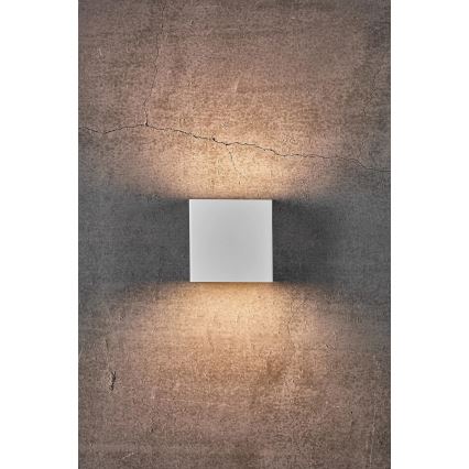Nordlux - LED димований зовнішній настінний світильник TURN LED/13,8W/230V IP54 білий