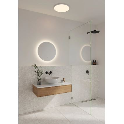 Nordlux — зеркало для ванной с LED-подсветкой DOVINA, 20 Вт, 230 В, нейтральный свет 4000 К, Ø 60 см, степень защиты IP44