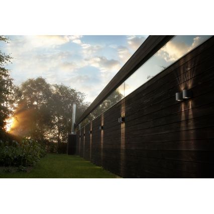 Nordlux - LED Зовнішній настінний світильник CANTO 2xLED/5,5W/230V IP44 сірий