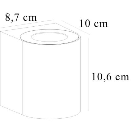 Nordlux - LED Зовнішній настінний світильник CANTO 2xLED/5,5W/230V IP44 сірий