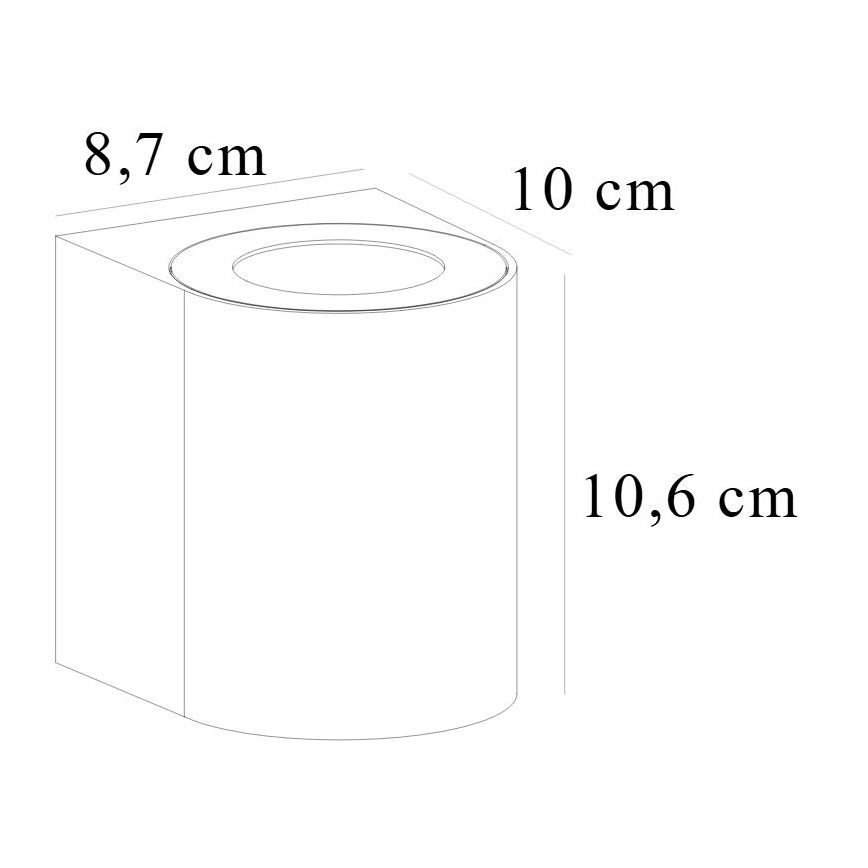 Nordlux - LED Зовнішній настінний світильник CANTO 2xLED/5,5W/230V IP44 сірий