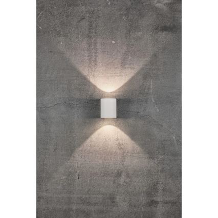 Nordlux - LED зовнішній настінний світильник CANTO 2xLED/6W/230V IP44 білий