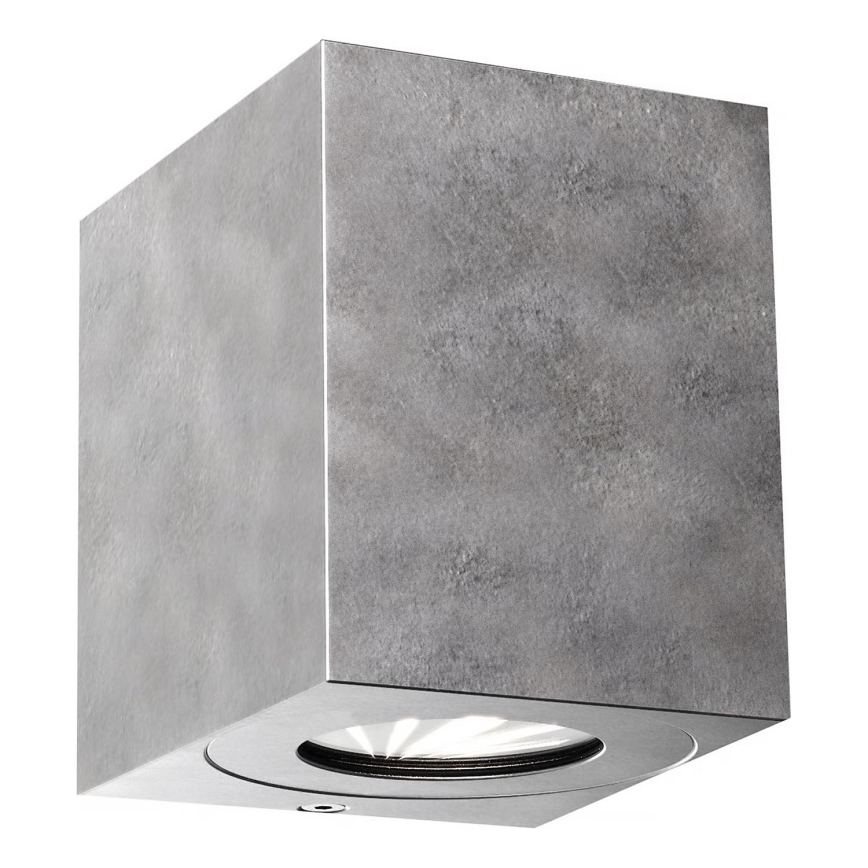 Nordlux - LED зовнішній настінний світильник CANTO 2xLED/6W/230V IP44 сріблястий