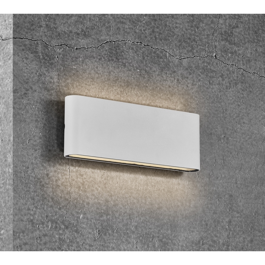 Nordlux - LED зовнішній настінний світильник KINVER LED/10 Вт/230 В IP54 білий