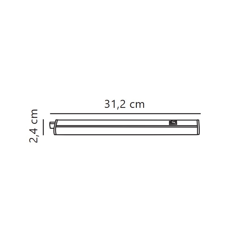 Nordlux - светодиодный диммируемый подшкафный светильник LATONA LED/4W/230V 3000/4000K 31,2 cm
