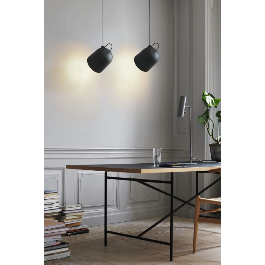 Nordlux - Люстра на тросе ANGLE 1xE27/25W/230V черная