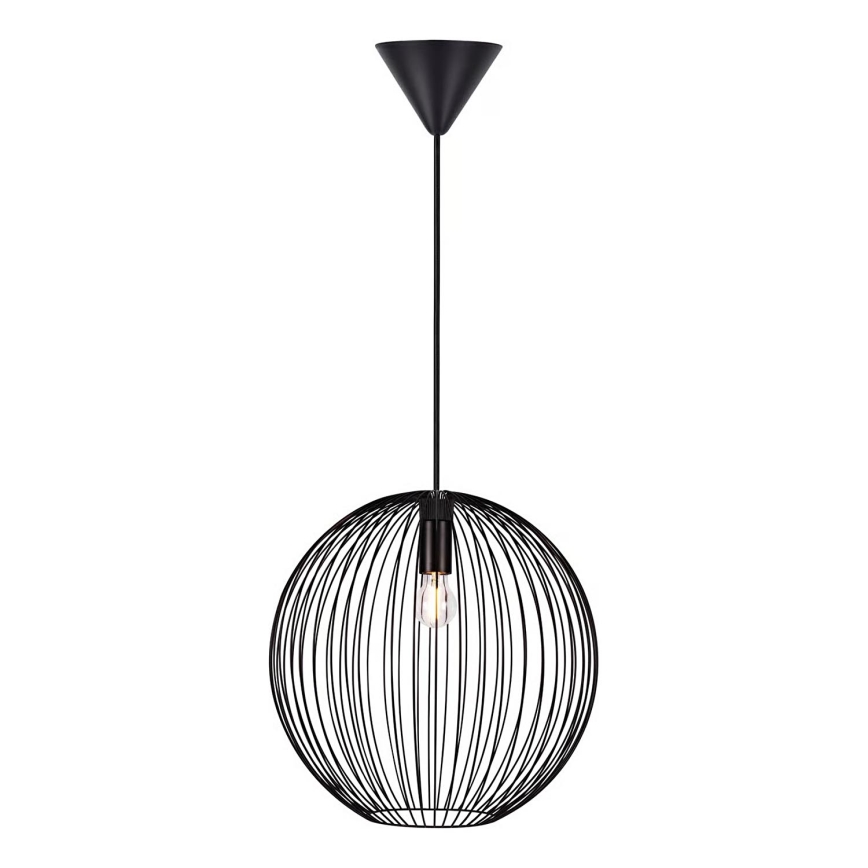 Nordlux - Люстра на тросе BERONI 1xE27/60W/230V чёрная