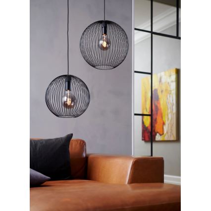 Nordlux - Люстра на тросе BERONI 1xE27/60W/230V чёрная