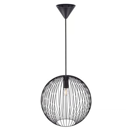 Nordlux - Люстра на тросе BERONI 1xE27/60W/230V чёрная