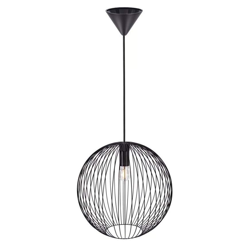 Nordlux - Люстра на тросе BERONI 1xE27/60W/230V чёрная